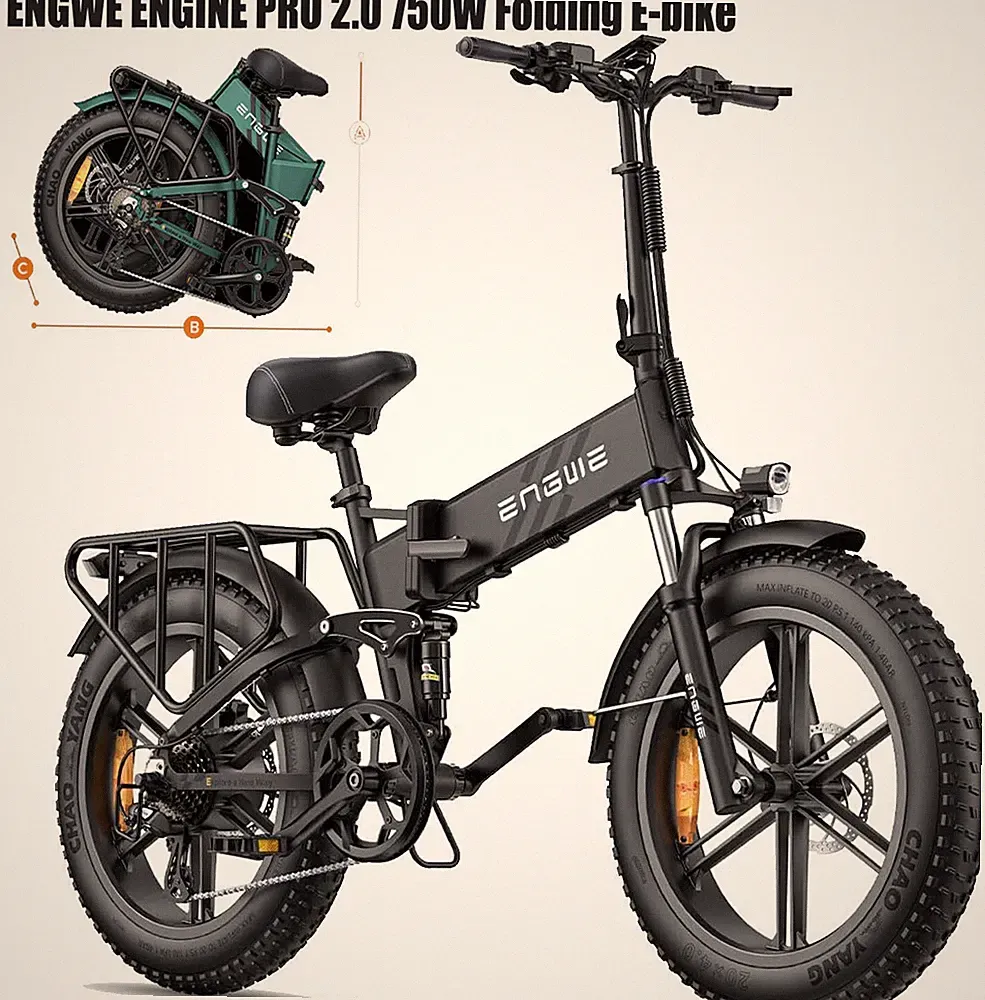 2026NEU ENGWE ENGINE Pro 2.0 E-Fahrrad E Mountainbike 20 Zoll 48V 16AH Bis 100km