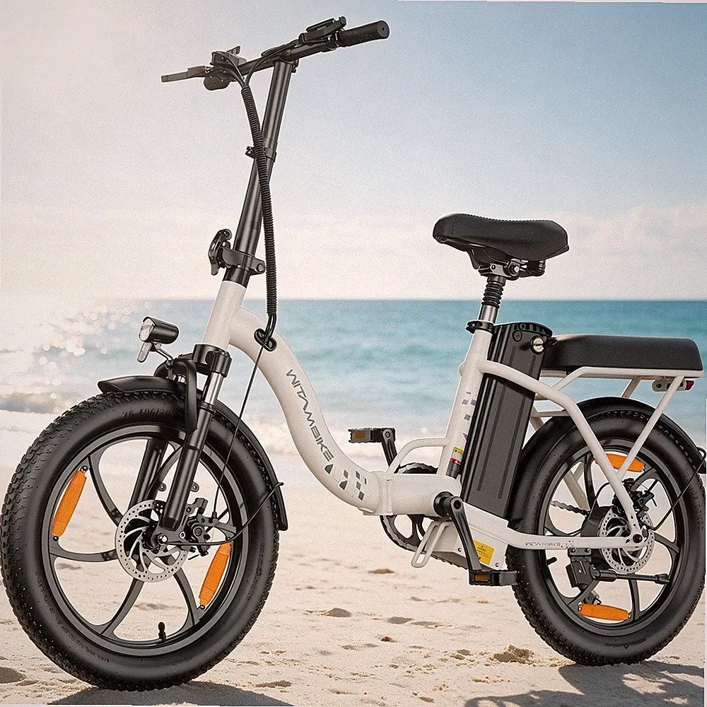20Zoll Damen Klappbar E-Bike 250W Pedelec Citybike 48V16AH 7-Gänge Fatbike 100KM