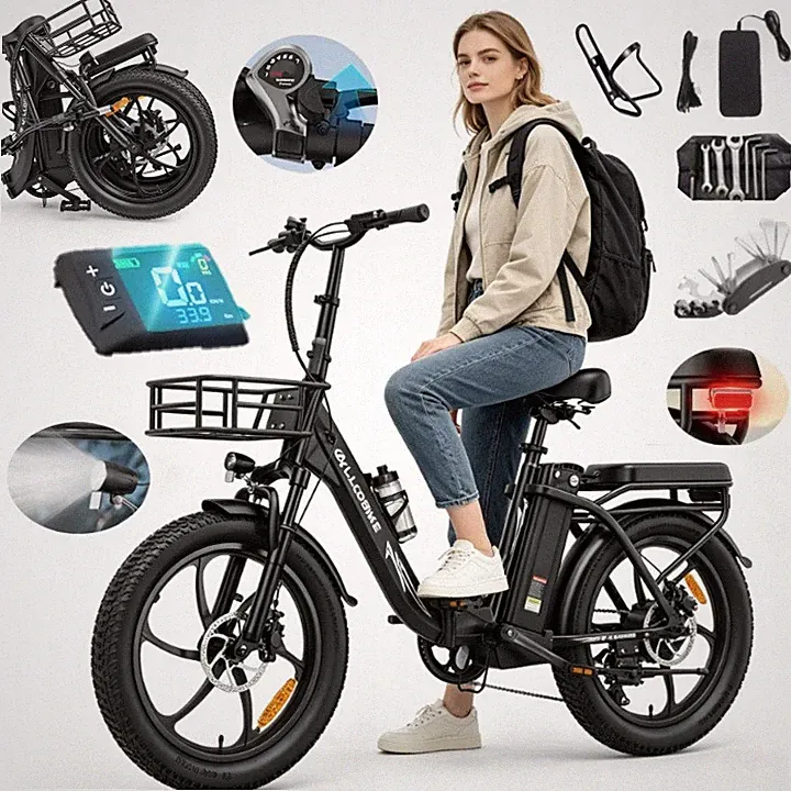 20Zoll Elektrofahrrad 48V 20AH Klapprad E-Mountainbike Hydraulik 150KM E-Bike EU