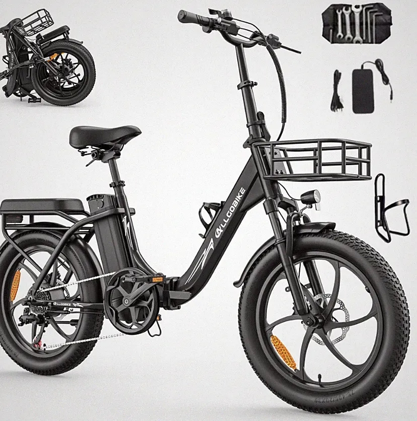 20Zoll Elektrofahrrad klapprad 750W 48V 20Ah Pendeln Stadt E-CityBike korb 150KM