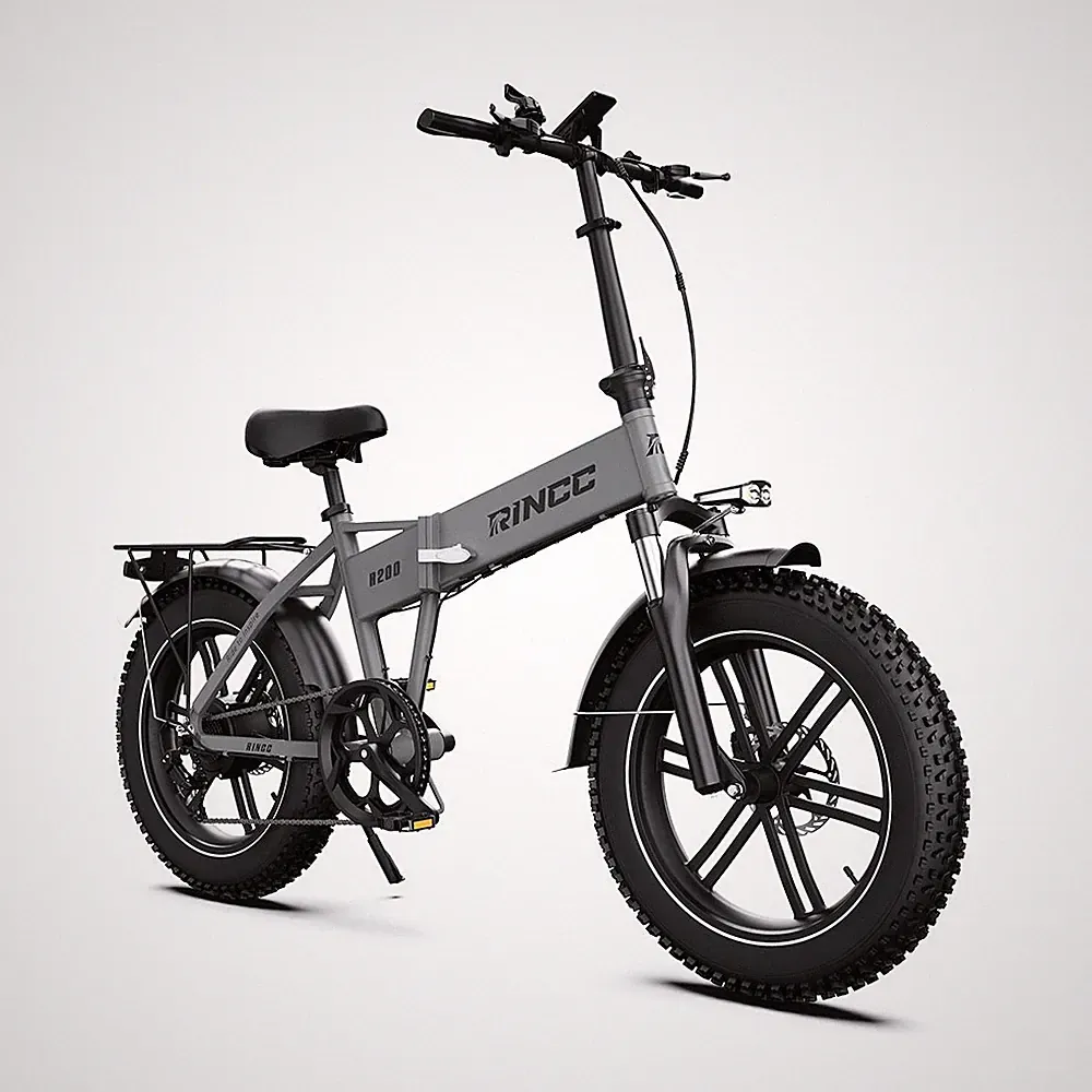 🔥20Zoll Fat E-Bike,RINCC R200 Klapprad Elektrofahrrad,48V15AH Shimano 7Gang LCD