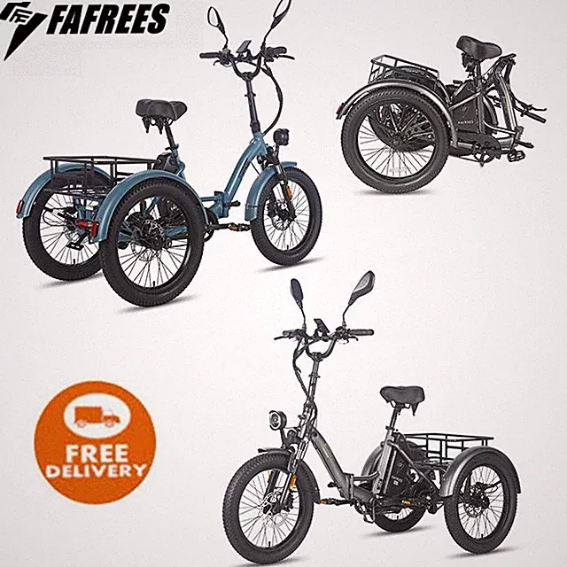 20Zoll Klapprad Elektro Dreirad 21AH48V 3 Räder E-Bike FAFREES F20 MATE EU STOCK