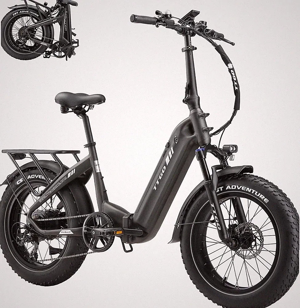 20Zoll Step-Through Elektrofahrrad TTGO F6 Boost Klapprad E-Bike 18AH Shimano 7G