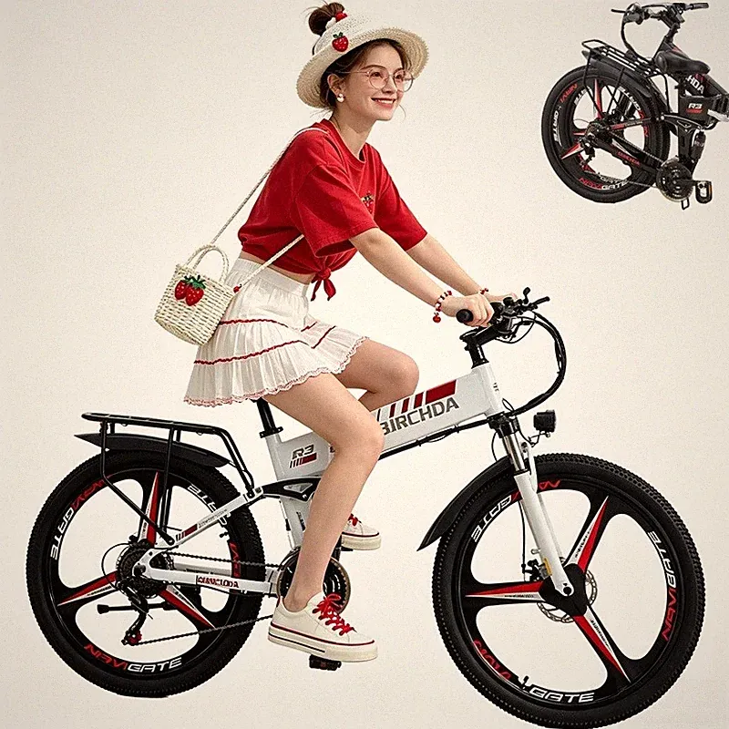 21-Gänge MTB E-Bike 500W Pedelec Klapprad City E-Bike 48V/12.8Ah Electric Bike