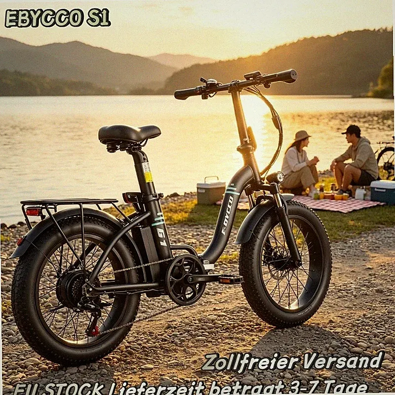250W 10.4AH Pedelec City E-Bike EU EBYCCO S1 20 Zoll Klapprad Elektrofahrrad