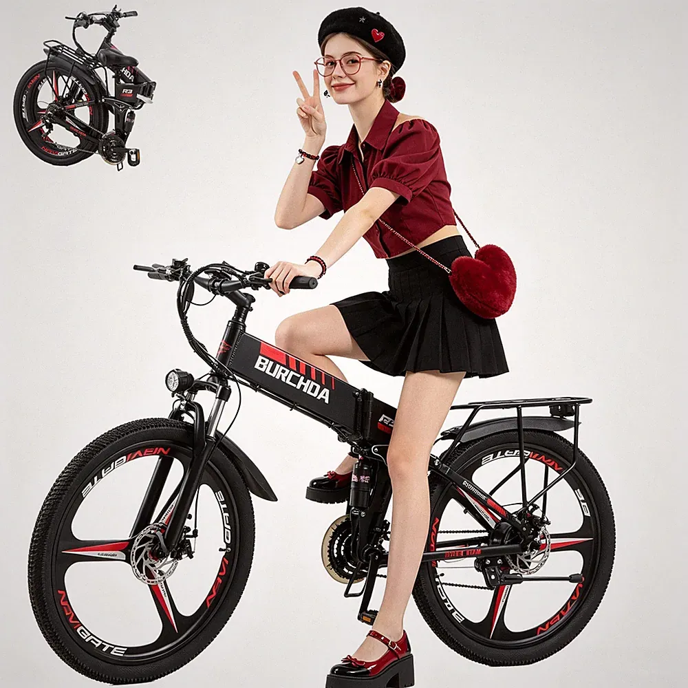 26''Elektrofahrrad MTB E-Bike 500W City E-Bike 48V/12.8Ah Electric Bike 21-Gänge