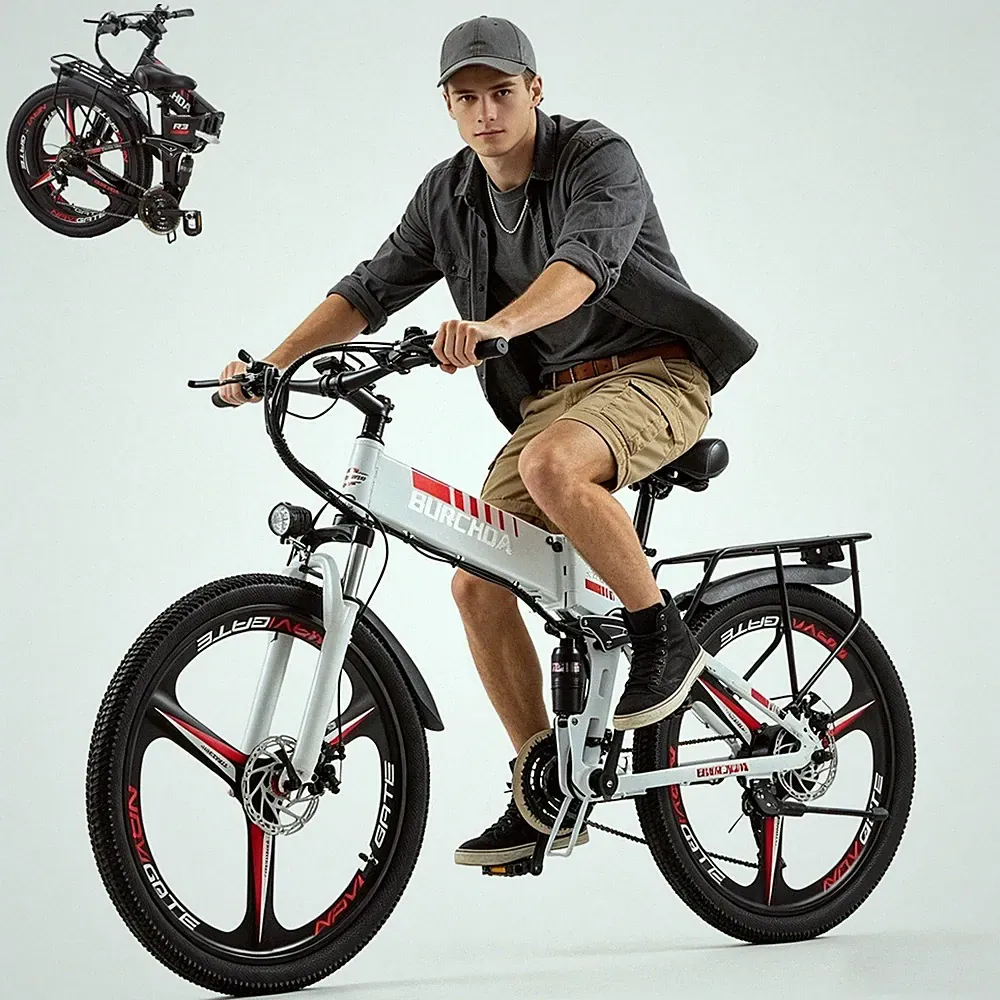 26'' KLAPPRAD ELEKTROFAHRRAD 500W 12.8AH CITY E-BIKE PEDELEC SHIMANO 21-GÄNGE