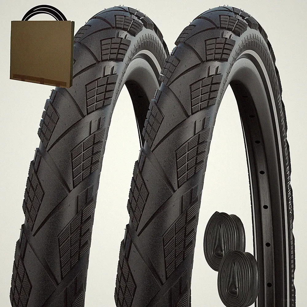 2x Schwalbe E-Bike Reifen Marathon Efficiency Pannenschutz Reflex m/o Schläuche