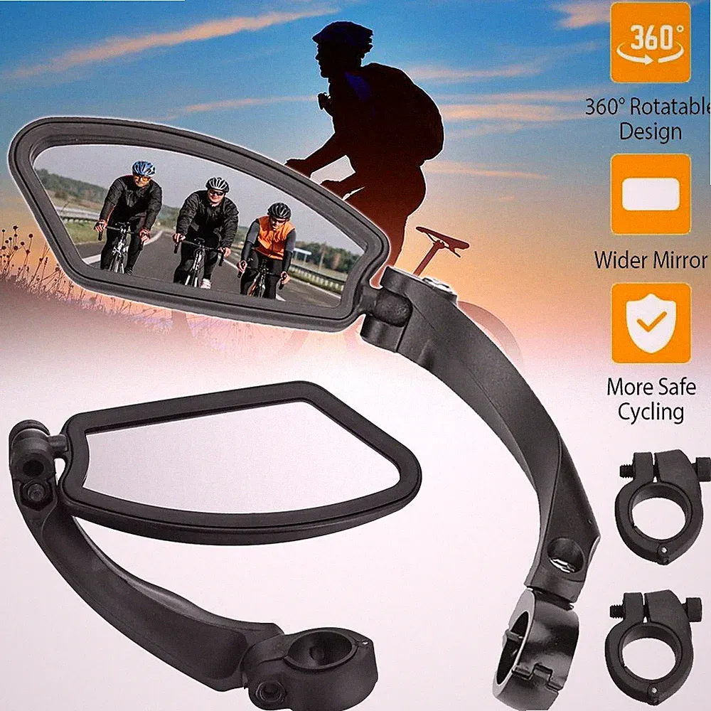 360° Fahrradspiegel Rückspiegel MTB Rennrad E-Bike Rechts & Links Lenker Spiegel