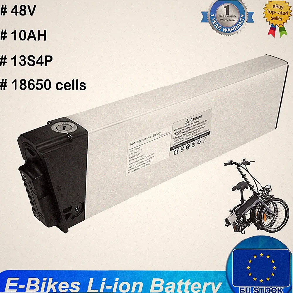 48V 10Ah E-Bike-Akku Li-Ion Klappfahrrad eingebautes Elektrofahrrad Batterie