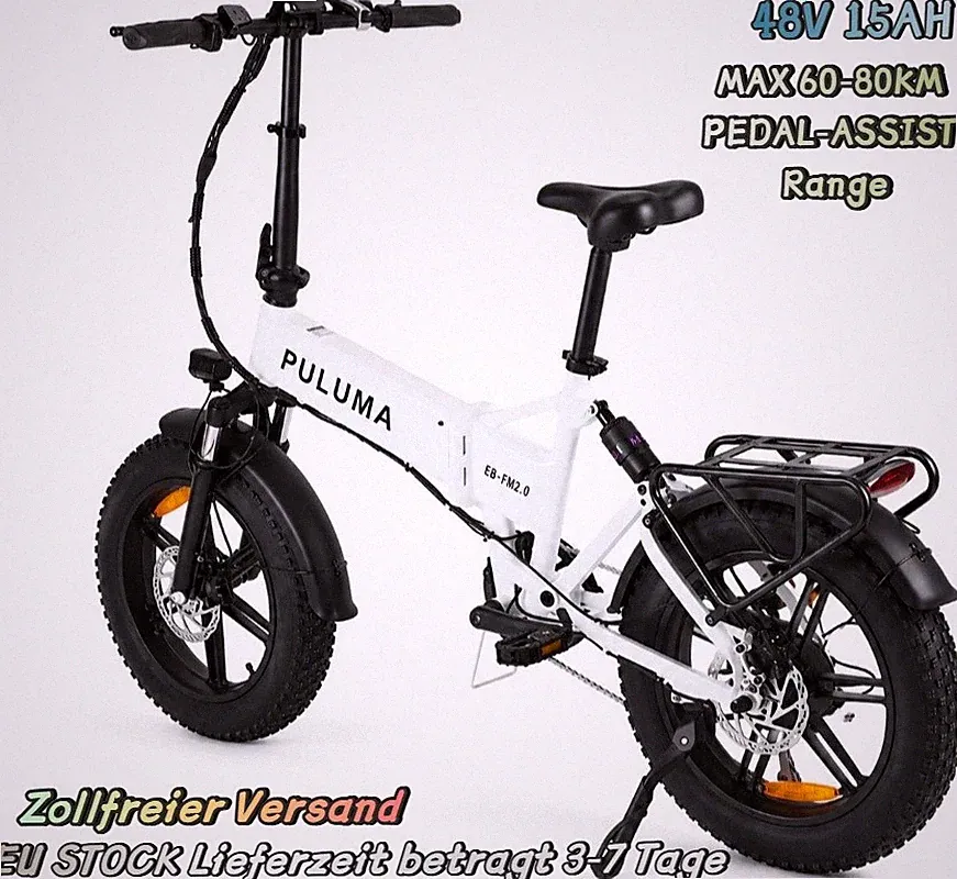 500W 15AH PULUMA Klapprad E-Bike Shimano 7 Gänge Pedelec 20 Zoll Elektrofahrrad