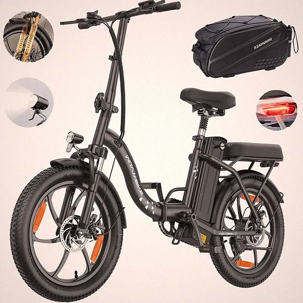500W 48V 16Ah Elektrofahrrad Klapprad 20Zoll E-Moutainbike City E-bike 120km NEU