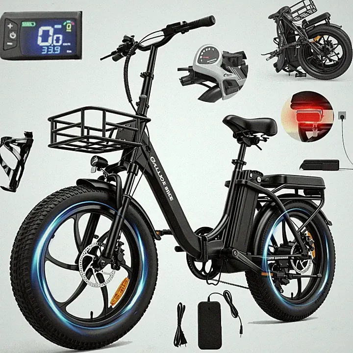 750W Klapprad 20Zoll Elektrofahrrad 48V 20AH City E-Bike Pedelec 35KM/H 150KM DE