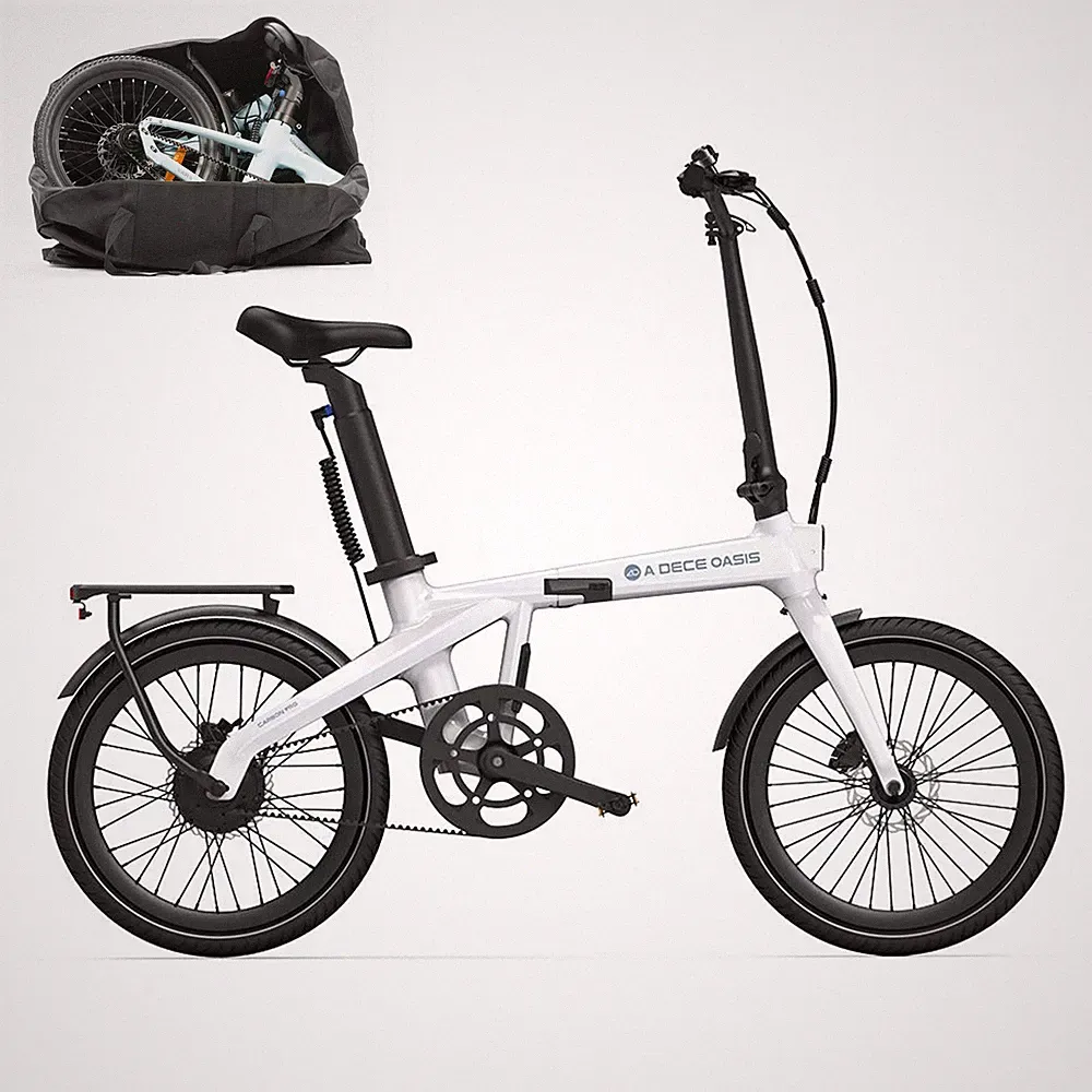 ADO Air Carbon Pro Faltbares E-bike klapprad,Riemenantrieb,ADO APP+NFC+GPS