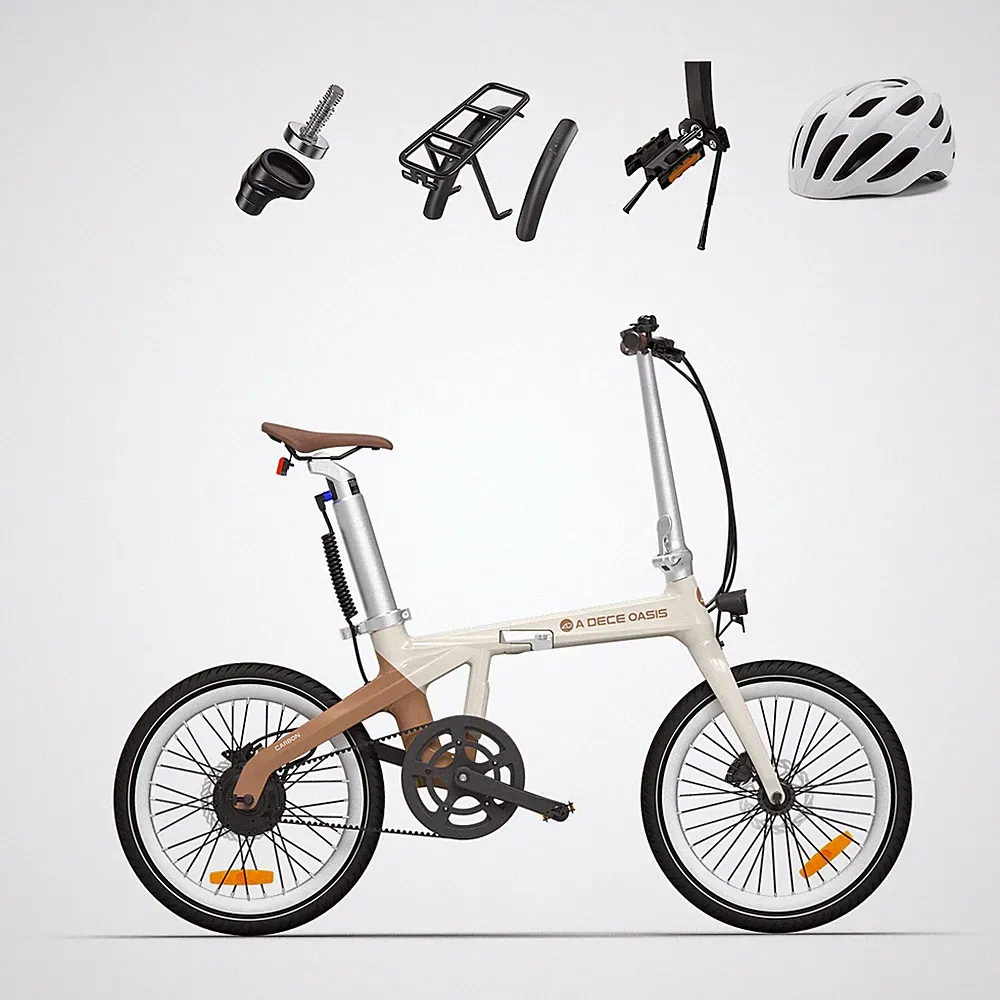 ADO EBike Air Carbon Faltbares E-Fahrrad klapprad,Riemenantrieb,Citybike GPS APP