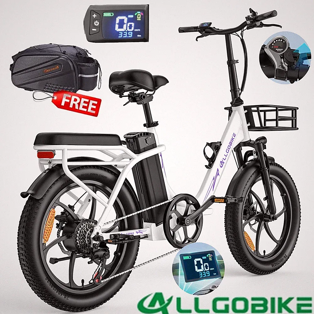 ALLGOBIKE 26Zoll Klappbarer Elektrofahrrad 48V 20Ah City Coummuter E-bike 120km