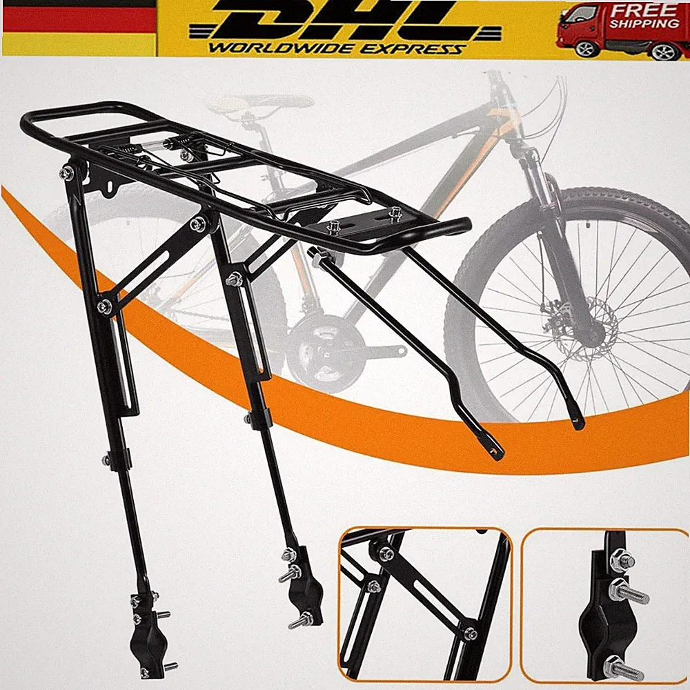 Alu Fahrrad Gepäckträger Heckträger Träger Sattelstütze 26/27/28 Zoll e-Bike MTB
