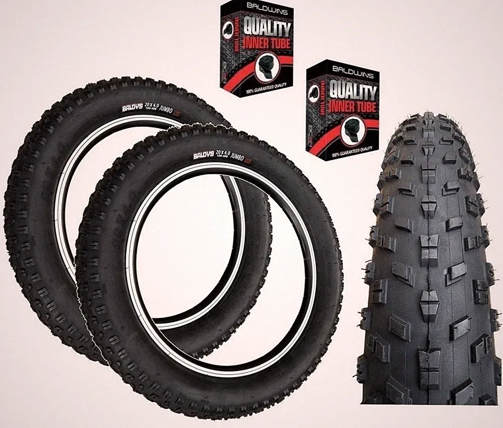 Baldys Jumbo 20 x 4,00 SCHWARZ Fat E-Bike Ready Faltreifen Schläuche