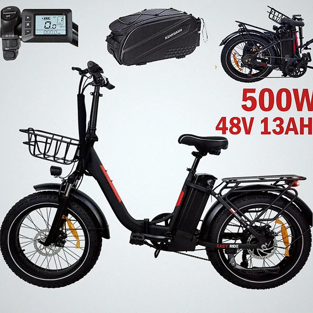 BAOLUJIE 500W Elektrofahrrad 48V 13AH 20 Zoll E-Bike Klapprad E-City Bike 45KM