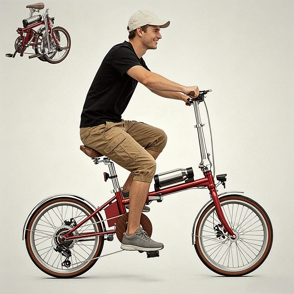 City E-Bike 20'' Elektrofahrrad 5.2Ah Klapprad 250W Pedelec Shimano 7-Gänge
