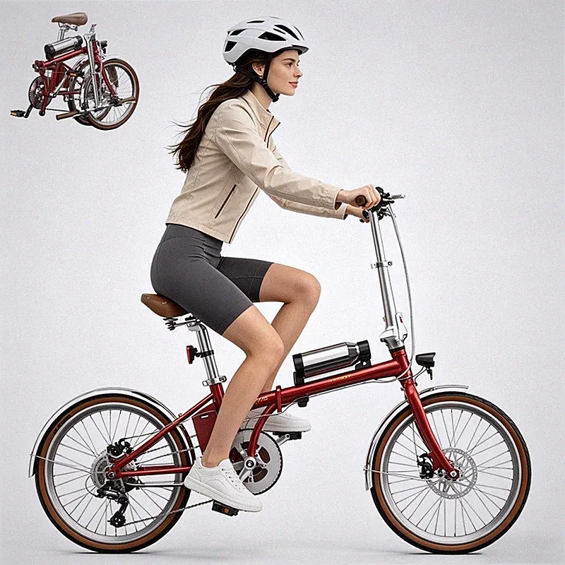 City E-Bike 20'' Elektrofahrrad 5.2Ah Pedelec 250W Klapprad Shimano 7-Gänge