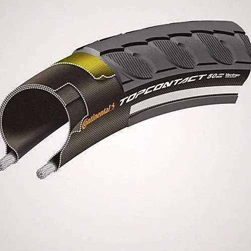 Continental Conti Top Contact II Reflex falt schwarz E-Bike 100615