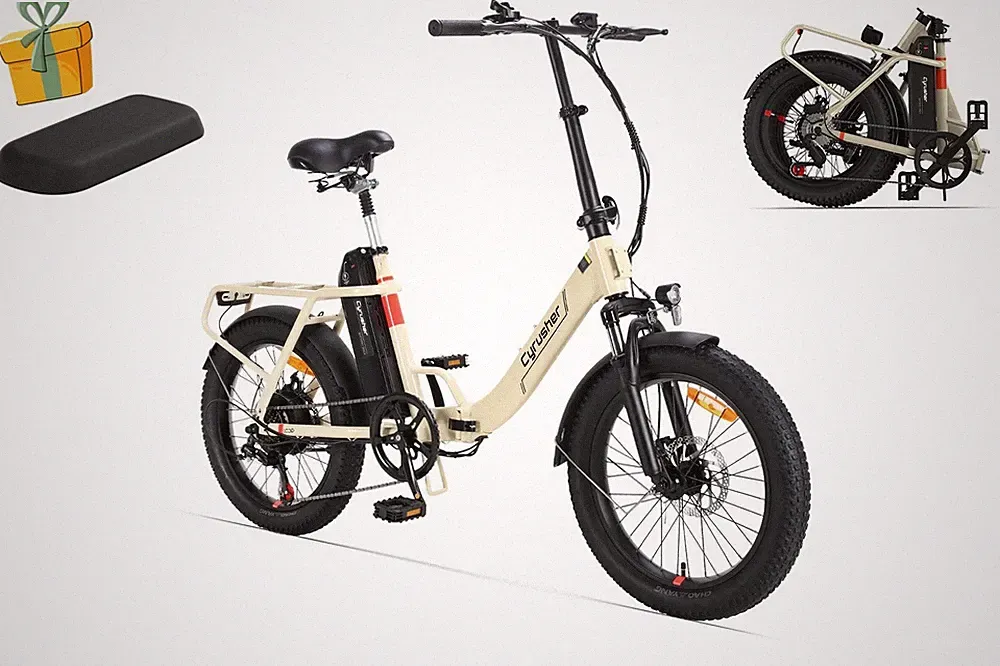 Cyrusher 20" Elektrofahrrad 48V10.4AH Kompaktes Klapp-E-Bike für Pendler Loop2.0