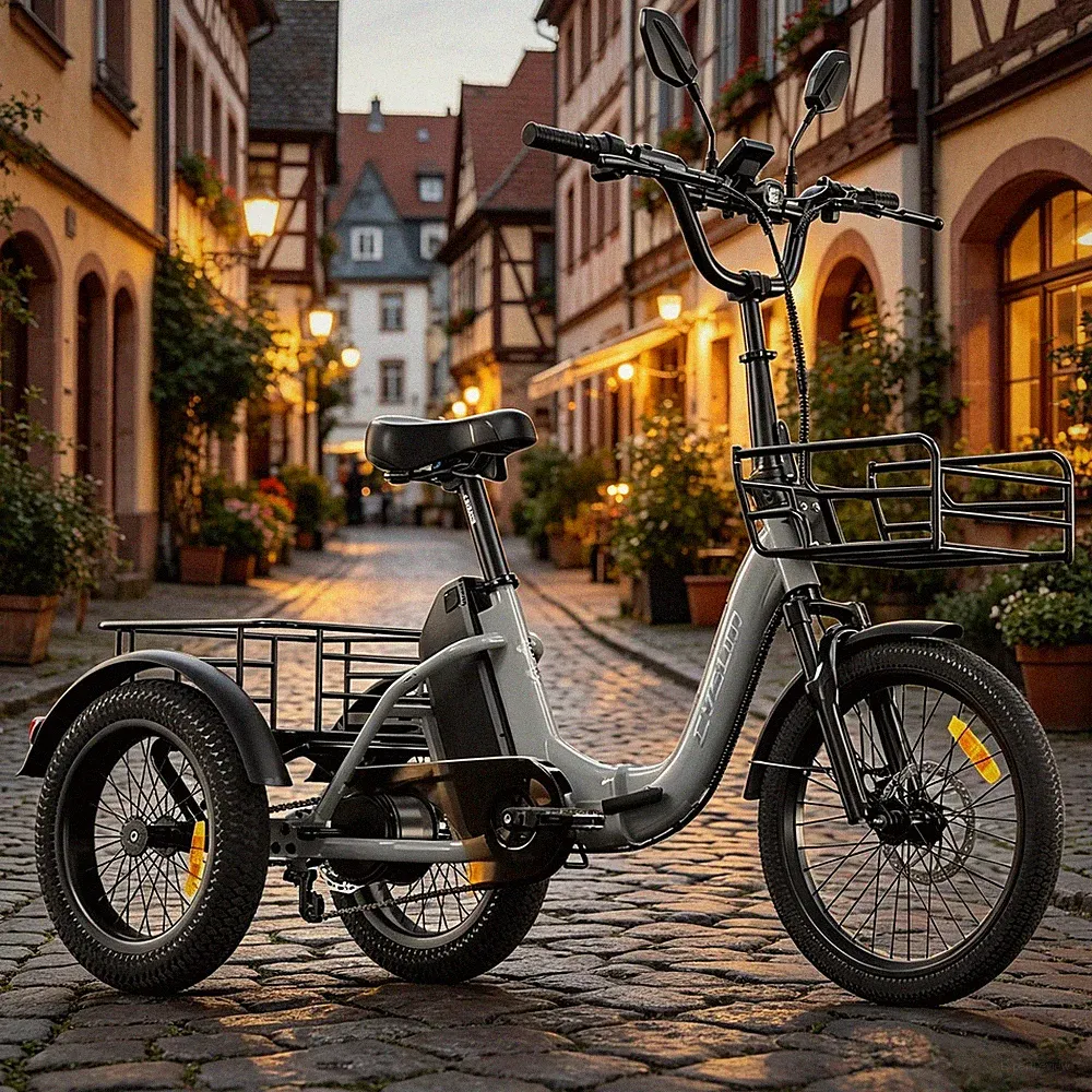 CYSUM AG1PRO 20 Zoll 3 Räder E-Bike 48V 20AH Klapprad Elektro Dreirad