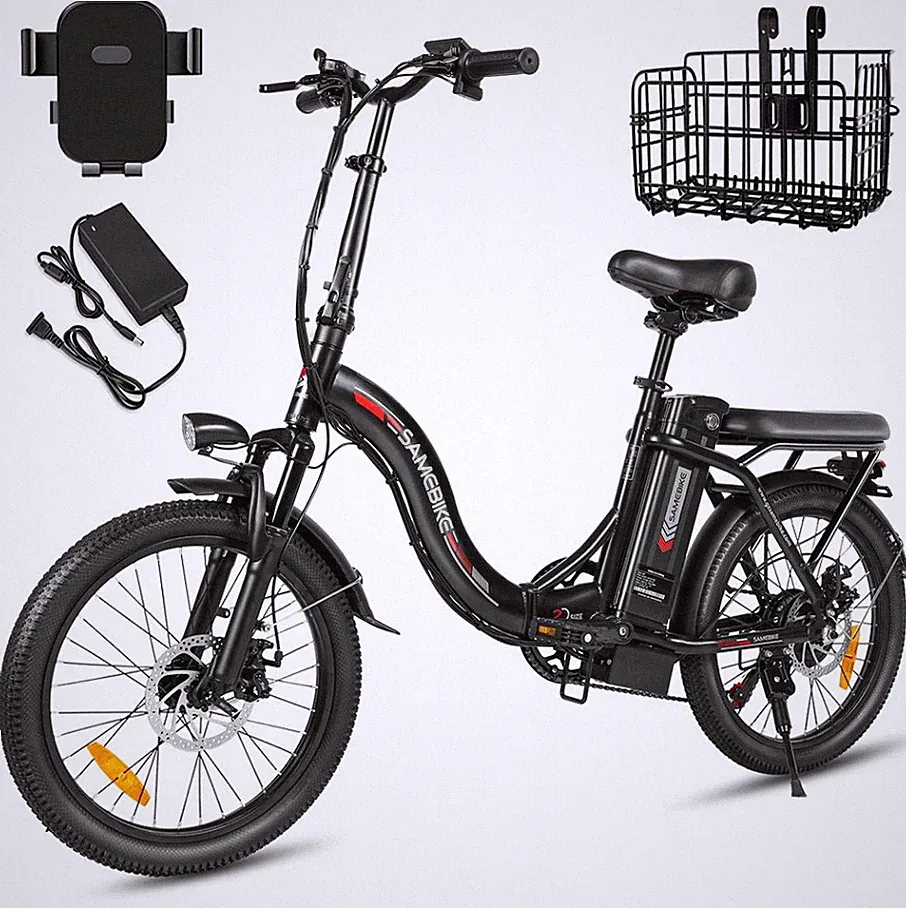Damen Elektrofahrrad 36V12Ah Akku Klapprad 20Zoll City Bike 250W E-Bike Fahrrad