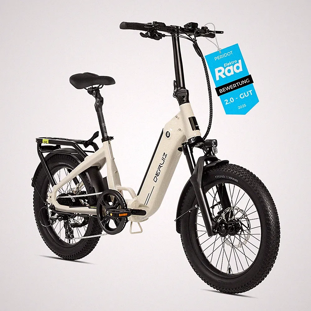 DERUIZ E-Bike Klapprad Elektrofahrrad 20Zoll 500Wh Shimano 8G Pedelec e Citybike