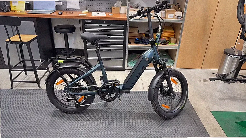 DERUIZ Elektrofahrrad Klapprad 20Zoll 500Wh E Bike Shimano 8G Rücklicht 48V 99%