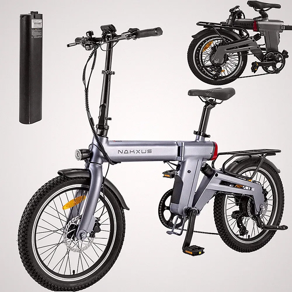 E-Bike 20 Zoll 2.35 Fat Reifen Klapp Elektrofahrrad 360W 36V/12.8AH Shimano 7