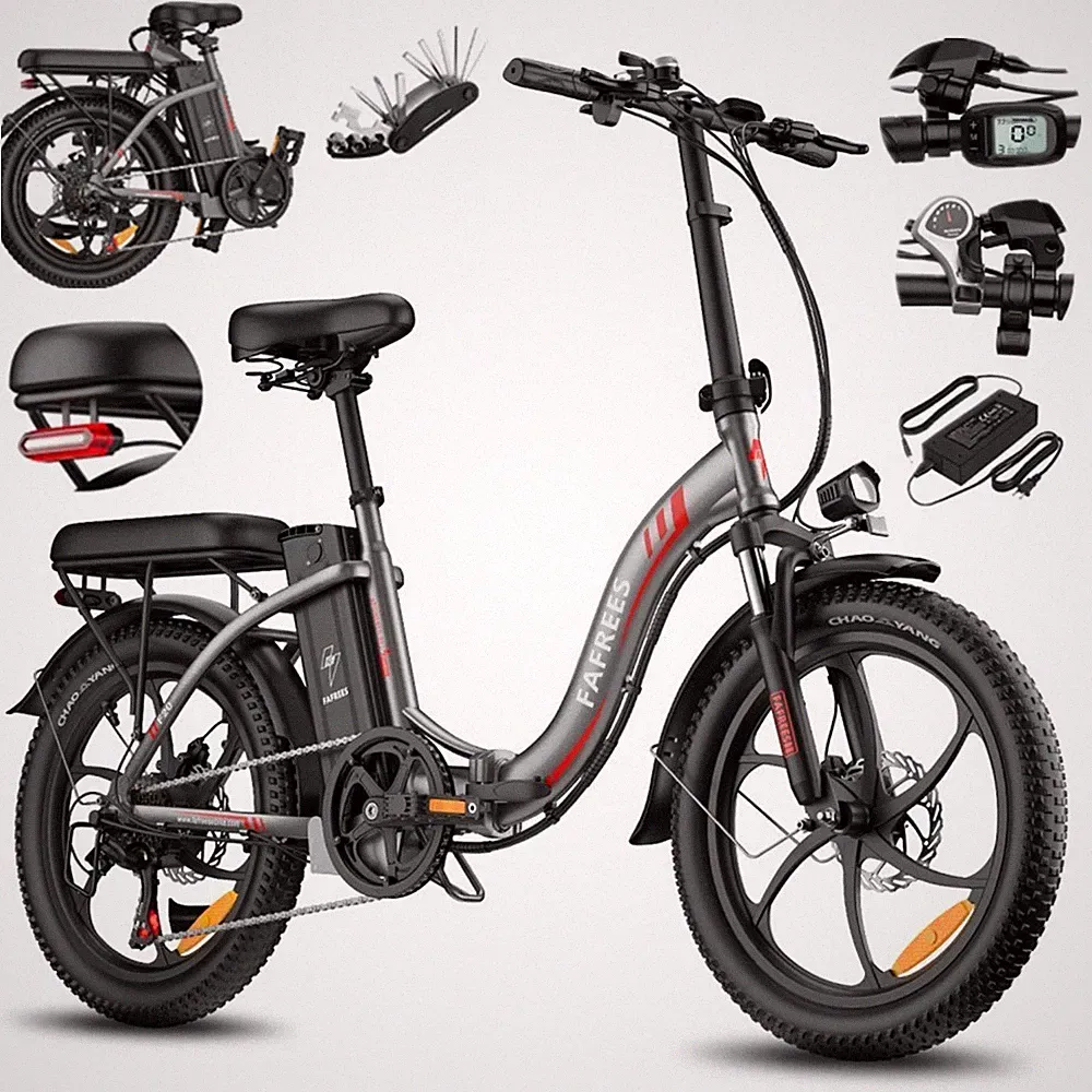 E-Bike 20 Zoll Elektrofahrrad 36V 18AH 250W Klapprad Herren/Damen Fat City Bike