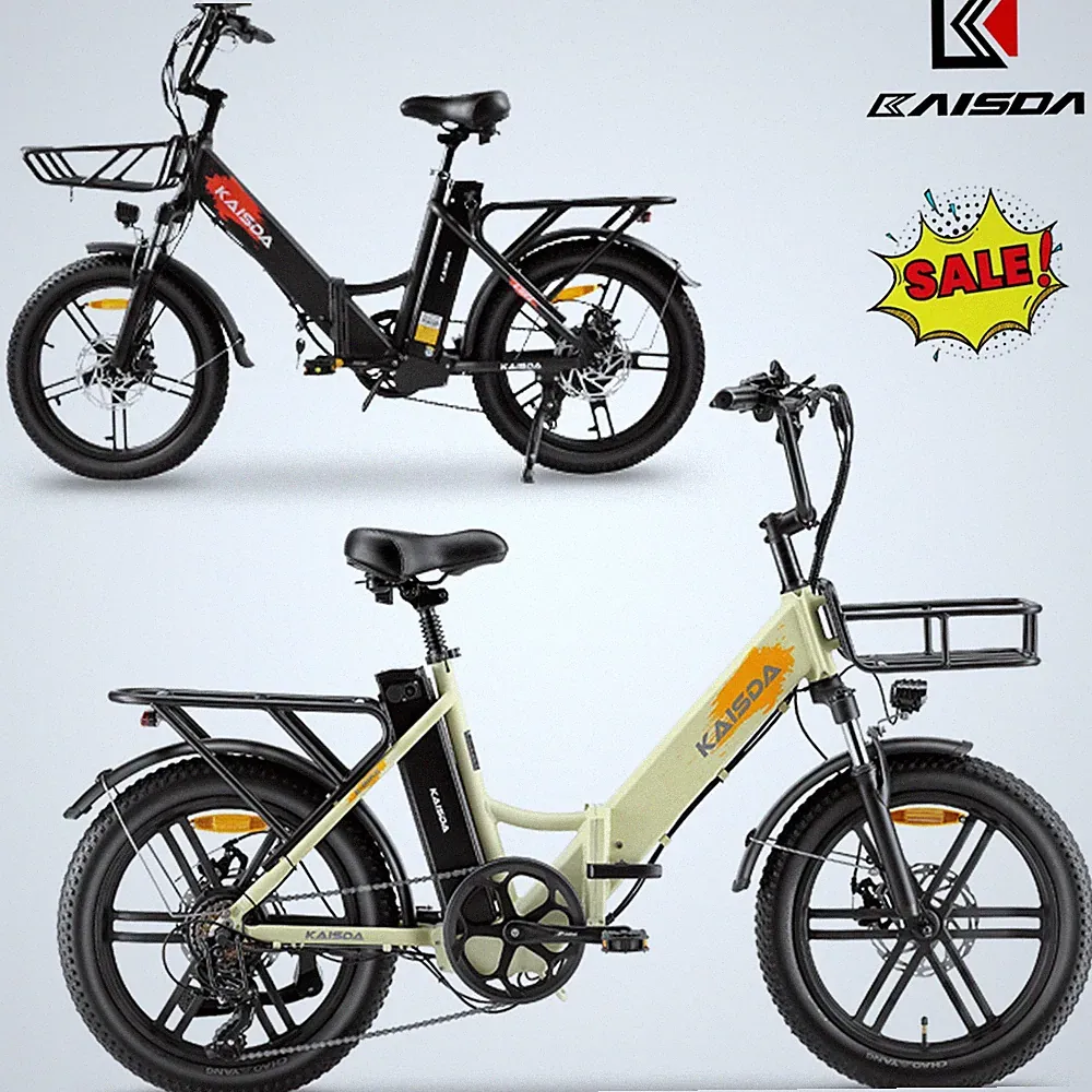 E-Bike 20 Zoll Klapprad Elektrofahrrad 36V 20.8Ah DualAkku Electric Bike Fatbike