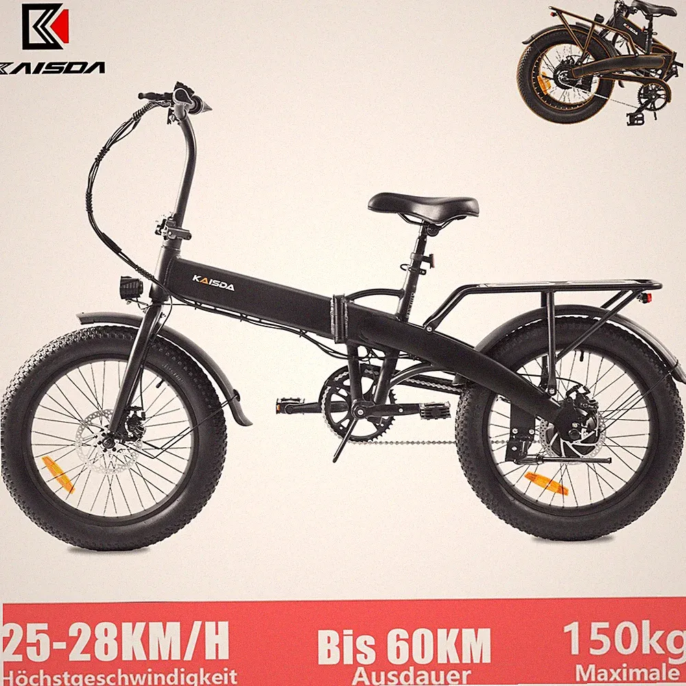 E Bike 20 Zoll Klapprad Elektrofahrrad 36V Citybike E-fahrrad für Damen & Herren