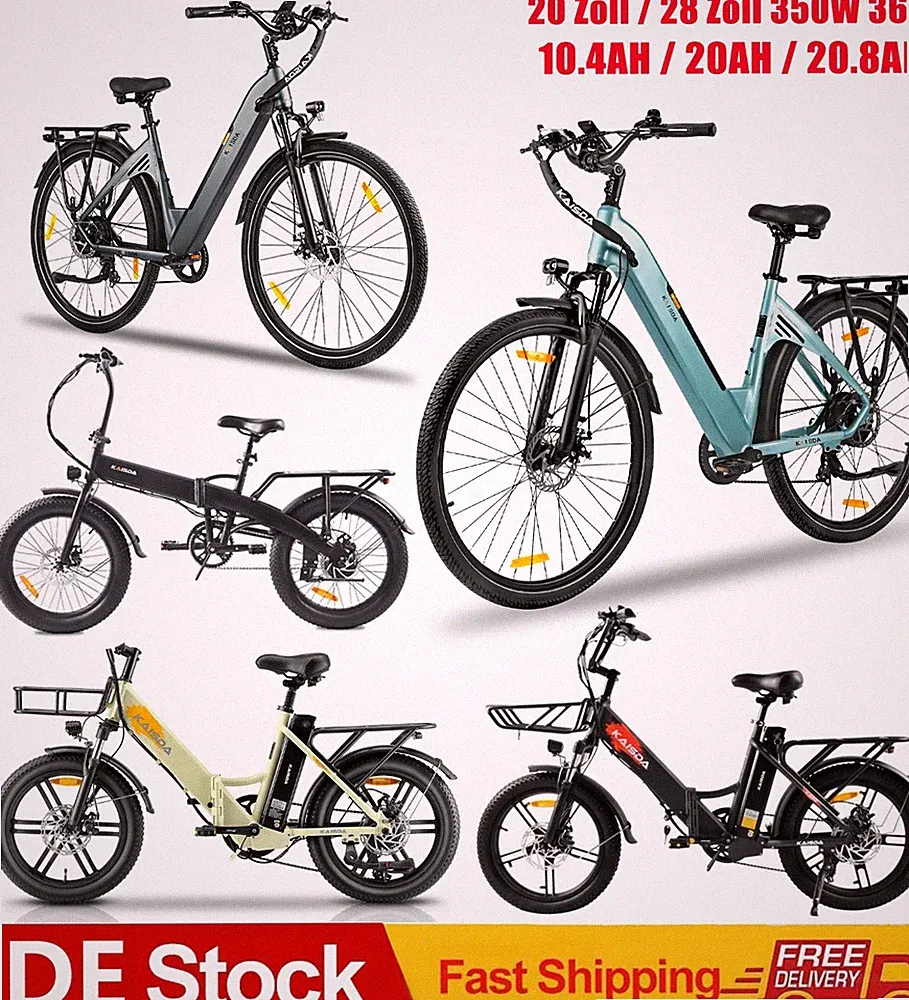 E-Bike 250W Klapprad Elektrofahrrad 20 Zoll CityBike Akku 20.8AH / 13AH Pedelec
