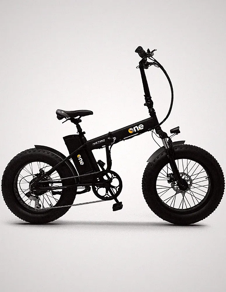 E Bike Elektro ICON.E Mod. Marines schwarz S faltbar mit Pneum.Fat Kenda
