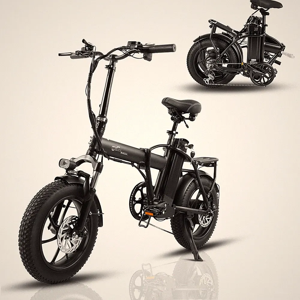 E-bike Klapprad 16 Zoll Elektrofahrrad 48V 18Ah E-Citybike Hydraulische Pedelec