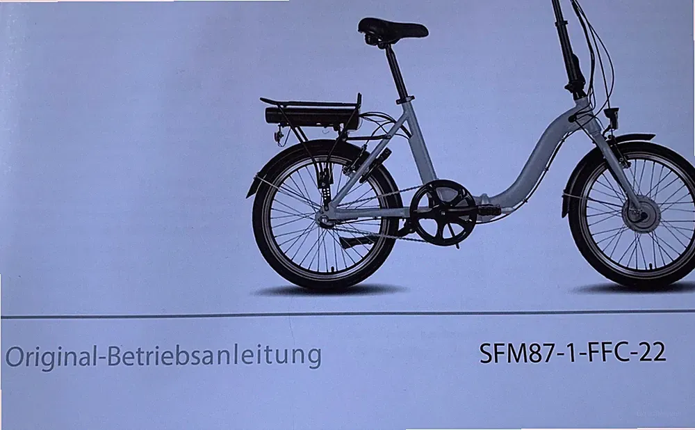 E-Bike, Klapprad, 20“ mit 3-GANG-Nabenschal., Sattelfederung,Spiegel