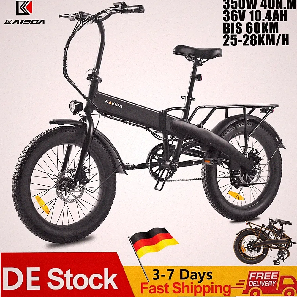 E-Bike Klapprad 20 Zoll 250W Elektrofahrrad E Faltrad Heckmotor 36V 10.4Ah Akku