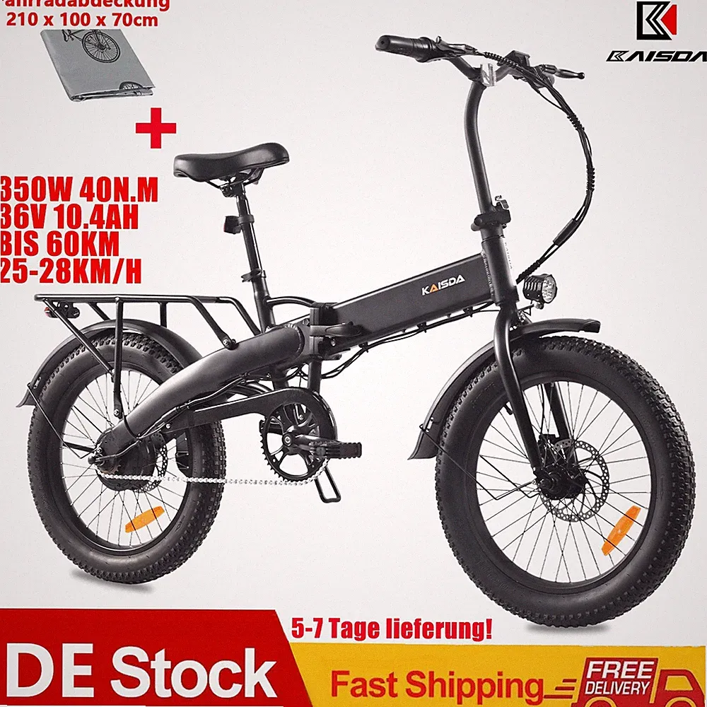 E-Bike Klapprad 20 Zoll 250W leichtes Elektrofahrrad für Senioren &Damen /Herren