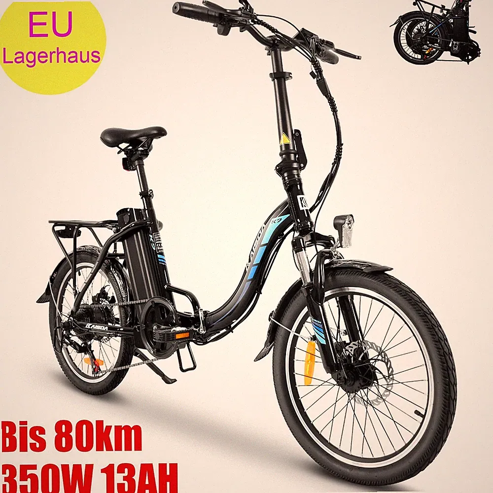 E-Bike Klapprad 20 Zoll 36V leichtes Elektrofahrrad für Senioren & Damen /Herren