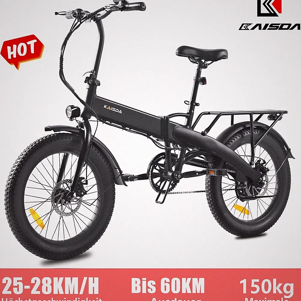 E Bike Klapprad 20 Zoll E-Fahrrad 250W 10.4AH EBike 40N.M Elektrofahrrad Pedelec