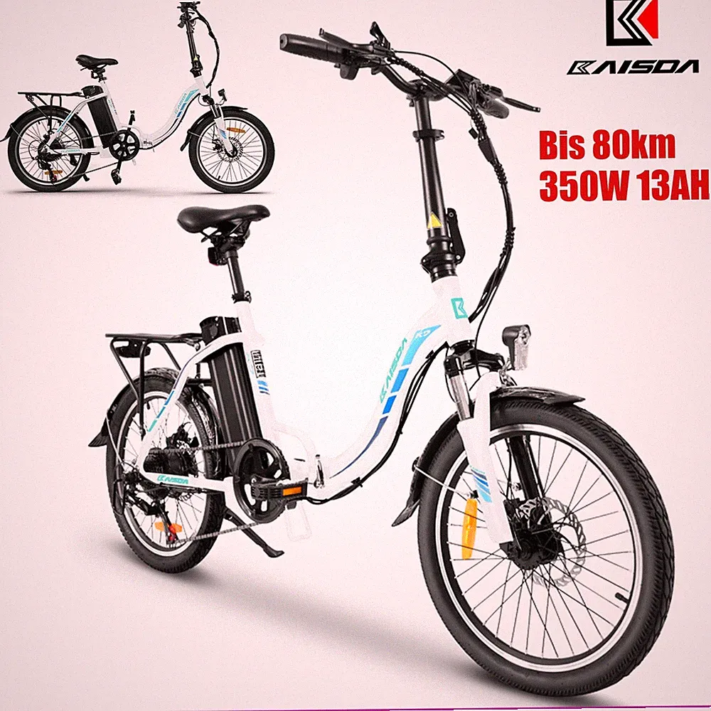 E Bike Klapprad 20 Zoll E-Fahrrad 250W E Bike 13Ah Elektrofahrrad Damen Pedelec