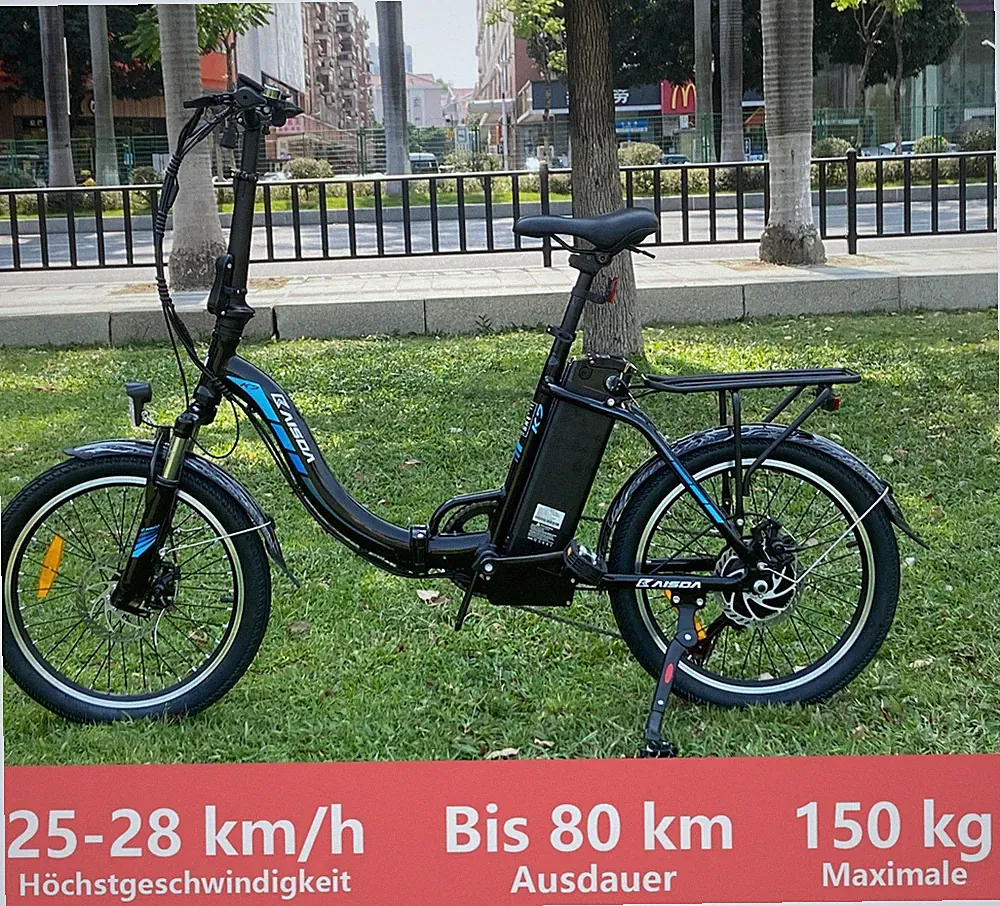E Bike Klapprad 20 Zoll E-Fahrrad 250W EBike 50N.M Elektrofahrrad Pedelec Neu