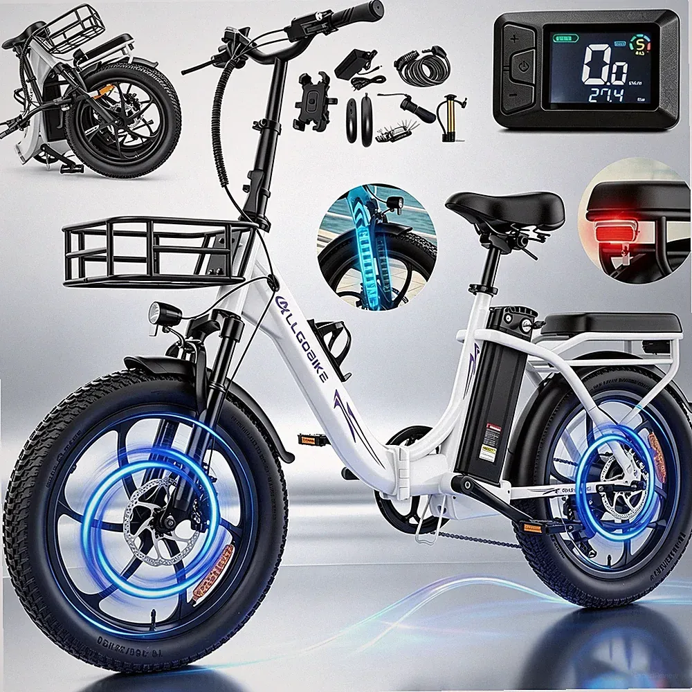 E Bike Klapprad 20 Zoll E-Fahrrad 250W EBike 50N.M Elektrofahrrad Pedelec Neu