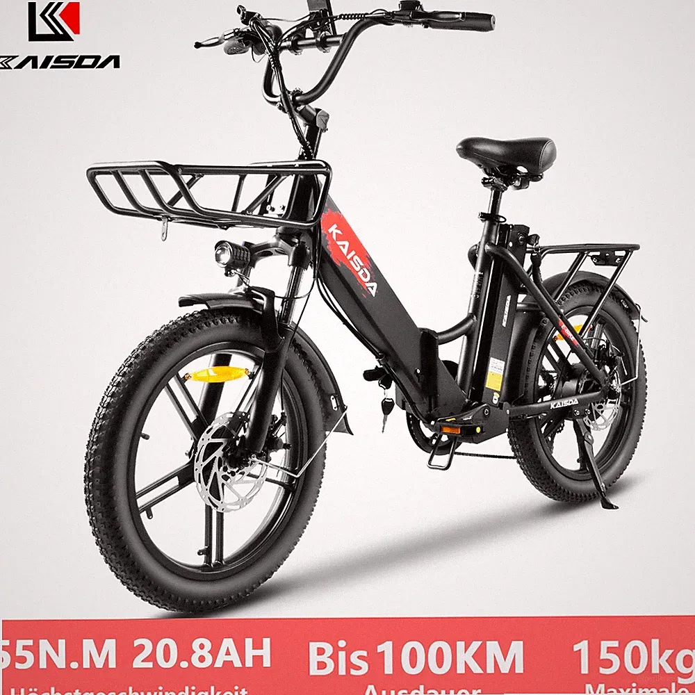 E Bike Klapprad 20 Zoll Elektrofahrrad Electric Bike 350W 20.8Ah E-Mountainbike
