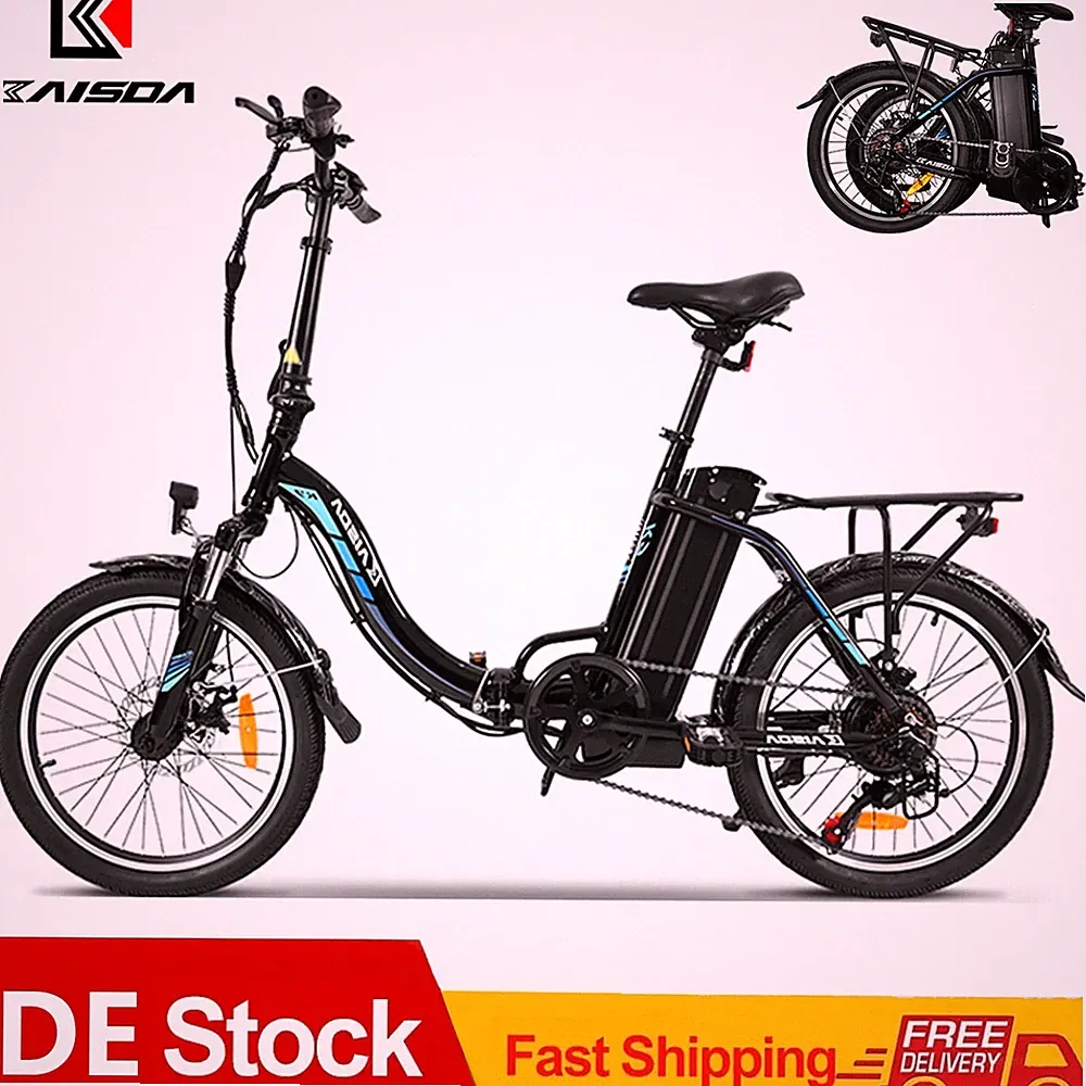 E-Bike Klapprad 250W Elektrofahrrad 20 Zoll 36V 13Ah Citybike Für Damen & Herren
