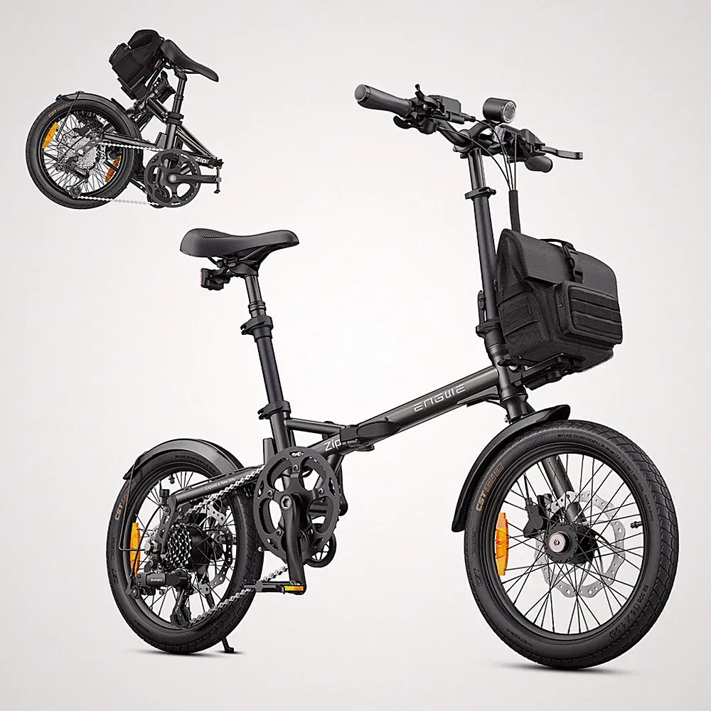 E-Bike Zip 16Zoll Elektrofahrrad 250W 360Wh E City Bike Shimano 7-Gänge Klapprad