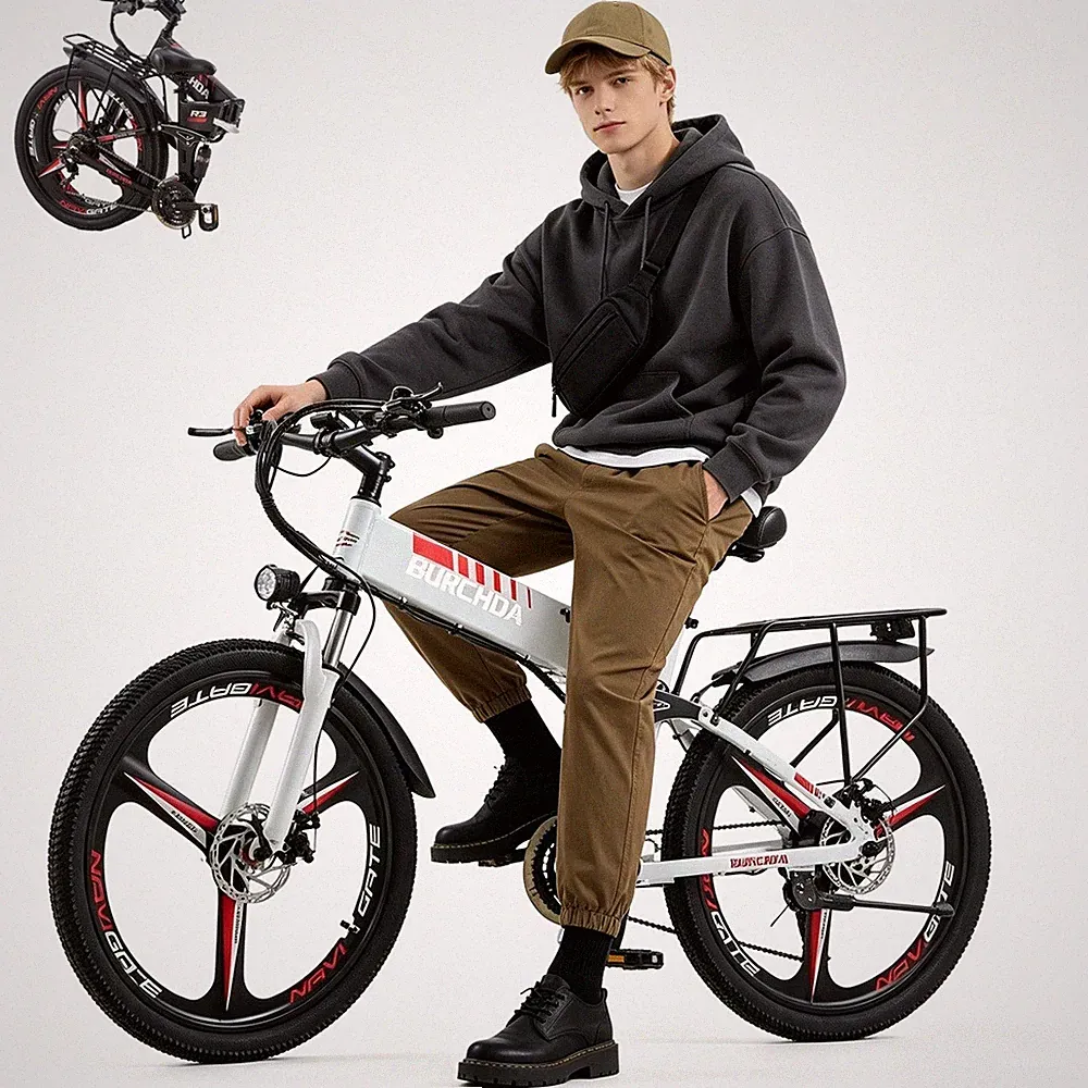 E-MOUNTAINBIKE 26'' KLAPPRAD ELEKTROFAHRRAD 12.8A 50KM/H PEDELEC 21-GÄNGE E-BIKE